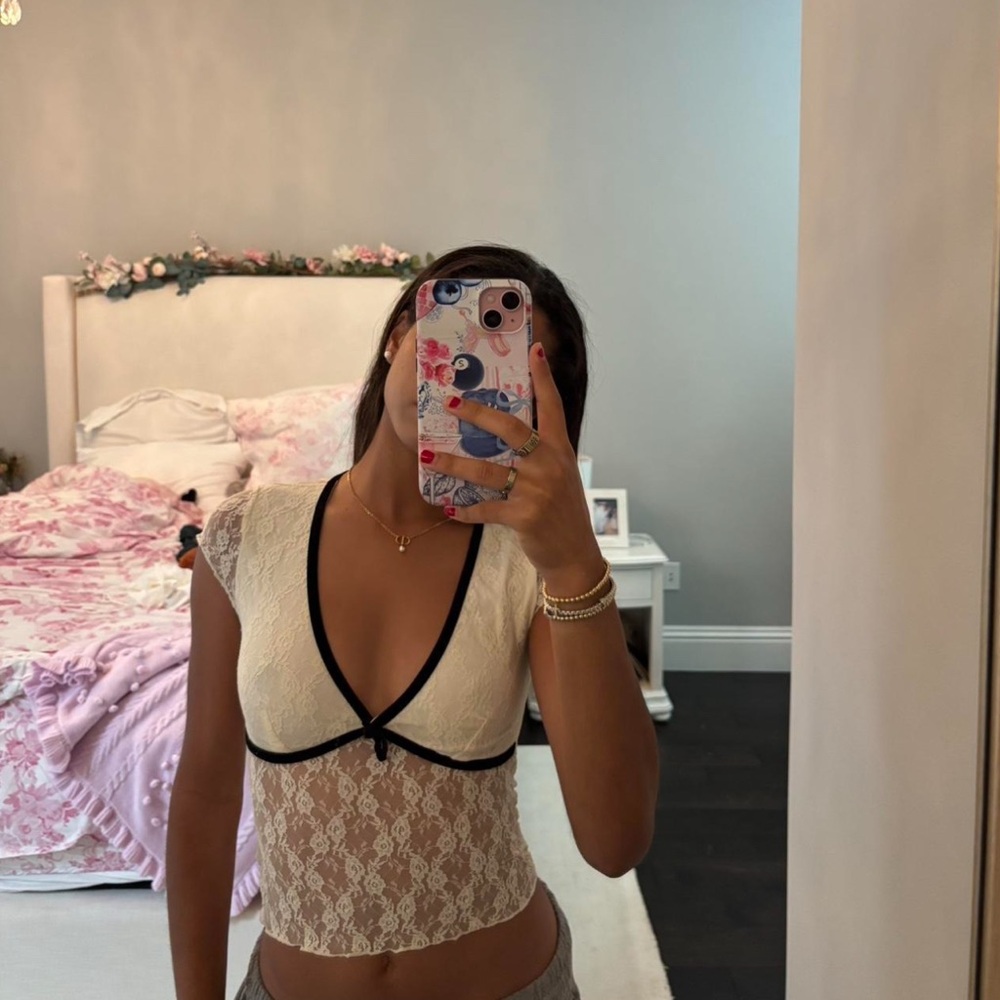 Kimchi Blue White Lace Top